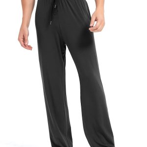 32/34/36/38 Long Inseam Men's Tall Extra Long Pajama Pants,Lounge Jogger Yoga Pants,Sleepwear with Pockets for Men