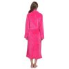 Womens Fleece Robes, Soft Plush Long Bathrobe, Thick Kimono Robes for Womens, Warm House Coat