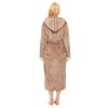 Plush Robes for Women, Womens Robe Long Fleece Fuzzy Bathrobe Hooded Warm Soft Fluffy Bathrobes