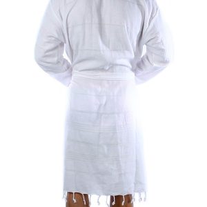 mens Turkish Hooded Bathrobe With Pocket for Men Women Lightweight Soft Ultra Absorbent Beach, Pool