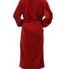 Robes for Women Plush Fleece Bath Robe Shawl Collar Long Robe Nightgown