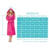 Womens Hooded Fleece Robe, Soft Bathrobe for Womens, Cute Long House Coat