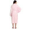 Soft Plush Women Fleece Robe, Cozy Warm Bathrobe, Fuzzy Female Long Spa Robe