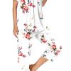 Womens Pajama Set 2 Piece Summer Sleepwear Set Henley Neck Short Sleeve Capri Pant With Pockets Ladies Pjs