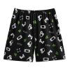 Men's 2 Piece PJ Sets Pajama Shorts Sets Short Sleeve Letter Print Tee and Short Lounge Set