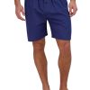 Men's Short Sleeve Pajama Set, Navy Heather, Medium