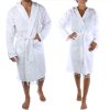 mens Turkish Hooded Bathrobe With Pocket for Men Women Lightweight Soft Ultra Absorbent Beach, Pool