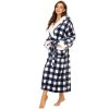 Plush Robes For Women, Fleece Fuzzy Womens Robe,Soft Warm Women's Bathrobe with Hood for Bath Spa Shower House