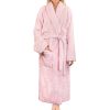 Premium Womens Plush Soft Robe Fluffy, Warm, Fleece Sherpa Shaggy Bathrobe