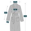 Fleece Mens Robe, Plush Flannel Bathrobe, Soft Long Spa Robe for Men