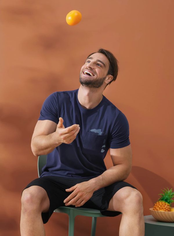 Men's Soft Cotton Short Sleepwear Top & Bottom Loungewear Pajama Set