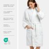 Women's Terry Bathrobe; Kimono Style; Front Pockets