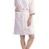 Women's Terry Bathrobe; Kimono Style; Front Pockets