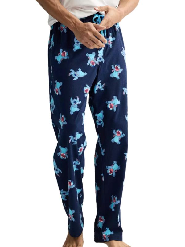 Mens Lounge Pants Stitch Pajama Bottoms