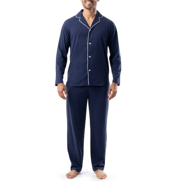 Men's Sueded Jersey Knit Pajama Set