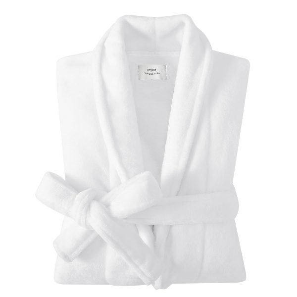 Mens Fleece Bathrobe with Shawl Collar,Soft Warm Knee Length -Mens' Plush Bathrobe- Soft Fleece Spa Bath Robe for Men