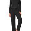 Womens Pajama Sets 2 Piece Pjs Sleepwear Soft Comfy Loungewear Long Sleeve Pullover Top and Pants S-XXL
