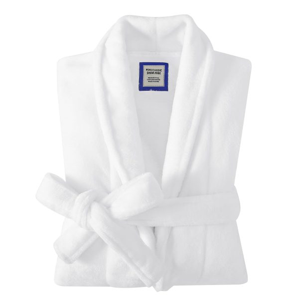 Mens Fleece Bathrobe with Shawl Collar,Soft Warm Knee Length -Mens' Plush Bathrobe- Soft Fleece Spa Bath Robe for Men