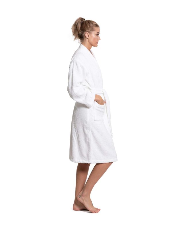 Soft & Absorbent Towel Robe, 100% Cotton Turkish Terry Cloth Kimono Bathrobes for Women