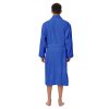 Bathrobe Mens,Pure Cotton Robe for Men,Terry Cloth Bathrobe, Thick Spa-Grade Luxury Towel Bath Robe for Men