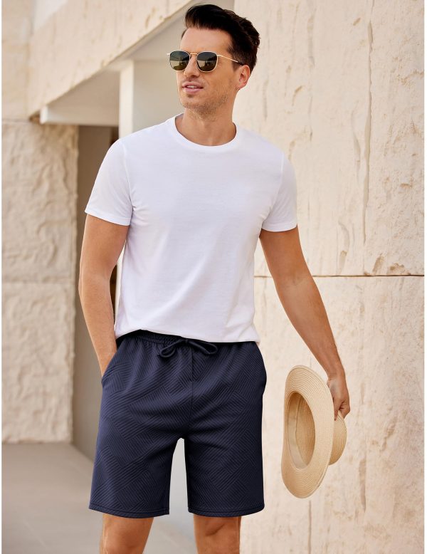 Men's Shorts Casual Elastic Waist Drawstring Pajama Bottoms Summer Shorts