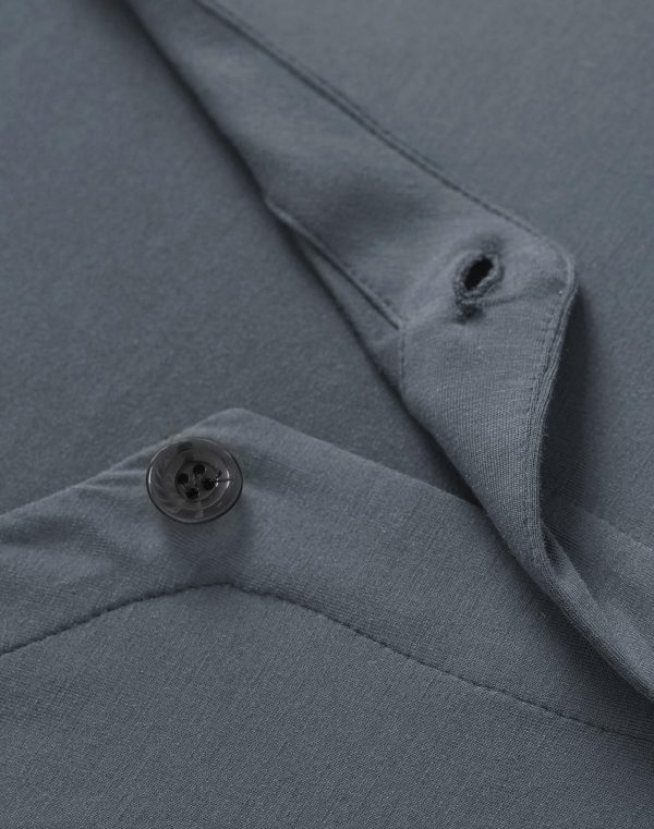 Men's Viscose Button Up Short Sleeves Pajamas Set
