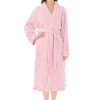 Premium Womens Plush Soft Robe Fluffy, Warm, Fleece Sherpa Shaggy Bathrobe