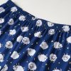Women Soft Comfy Pajamas Cute Cat Short Sleeve Capri Pants PJS Set
