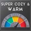 Mens Robe Shawl Collar Wrap Style - Mid Length Plush Fleece Bathrobe