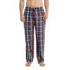Men's Cotton Woven Pajama Pants, Soft Lounge Pajama Pants with big pockets for Men Plaid Pj Bottoms