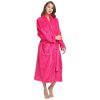 Womens Fleece Robes, Soft Plush Long Bathrobe, Thick Kimono Robes for Womens, Warm House Coat