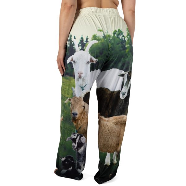 Goat Lounge Pajama Pants for Men and Women | Humorous, Funny, Comfortable Bottoms - Goat to be Kidding Print