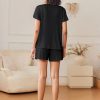 2 Pack Women's Pajamas Set Soft Ruffle Sleeve Pjs Set Casual V Neck Lounge Set with Pockets