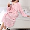Premium Womens Plush Soft Robe Fluffy, Warm, Fleece Sherpa Shaggy Bathrobe