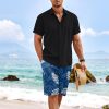 Men's Pajama Shorts Pj Bottoms Drawstring Casual Shorts with Pockets