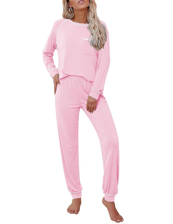 Pajamas Set for Women Soft Comfy Pjs Sets Long Sleeve Sleepwear Loungewear S-XXL