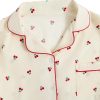 Women's 2 Piece Pajama Set Matching Pjs Sets Cute Printed Sleepwear Button Up Shirt with Lounge Shorts Set