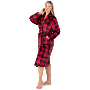 Robes For Women, Fleece Soft Fluffy Bathrobe, Plush Cozy Long Spa Robe