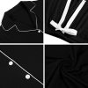 Men Pajamas Set Comfy Modal Pjs Button Down Sleepwear 2 Piece Long Sleeve Lounge Set Soft Nightwear with Pockets