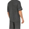 Couple Matching Pajamas Set Short-sleeve PJ Women & Men 2Pcs Loungewear Button Down Sleepwear Pjs Sets