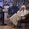 5 Pcs Funny Pajama Set for Men Includes Nightgown Men's Night Sleeping Hat Glasses Candle Holder with Candle