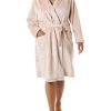Women's Mid-Length Plush Robe (Available in Plus Size)
