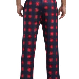 Mens Modal Pajama Pants 2 Pack Lightweight Long Bottoms Pants with Pocket Drawstring