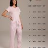 Pajama Sets for Women 2 Piece, PJ Sets for Women with Knit Sleep Tee and Woven Pajama Pants with Pockets
