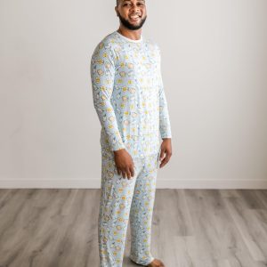 Men's Pajama Pants, Viscose Derived from Bamboo Sleep Bottoms, Lounge Pants w/Pockets, Soft PJs