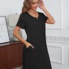 Womens' Zipper Robe Short Sleeve Bathrobes Summer Sleepwear Soft Housecoat with Pockets Zip Up House Robes S-3XL
