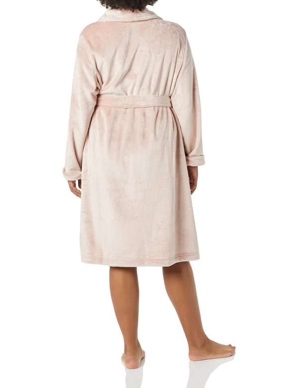 Women's Mid-Length Plush Robe (Available in Plus Size)