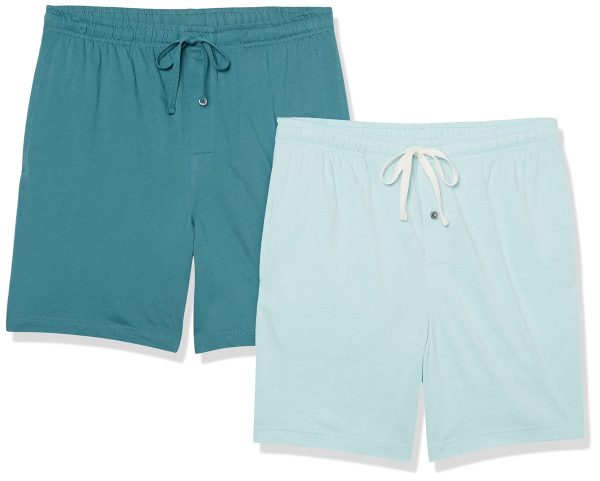 Men's 7" Cotton Knit Pajama Shorts, Pack of 2