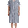 Men's Button Down Nightshirt Cotton Sleep Shirt