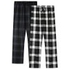 Men's Pajama Bottoms Plaid Pajamas Pants for Men Soft Long Lounge Woven Pj Sleep Pant with Pockets